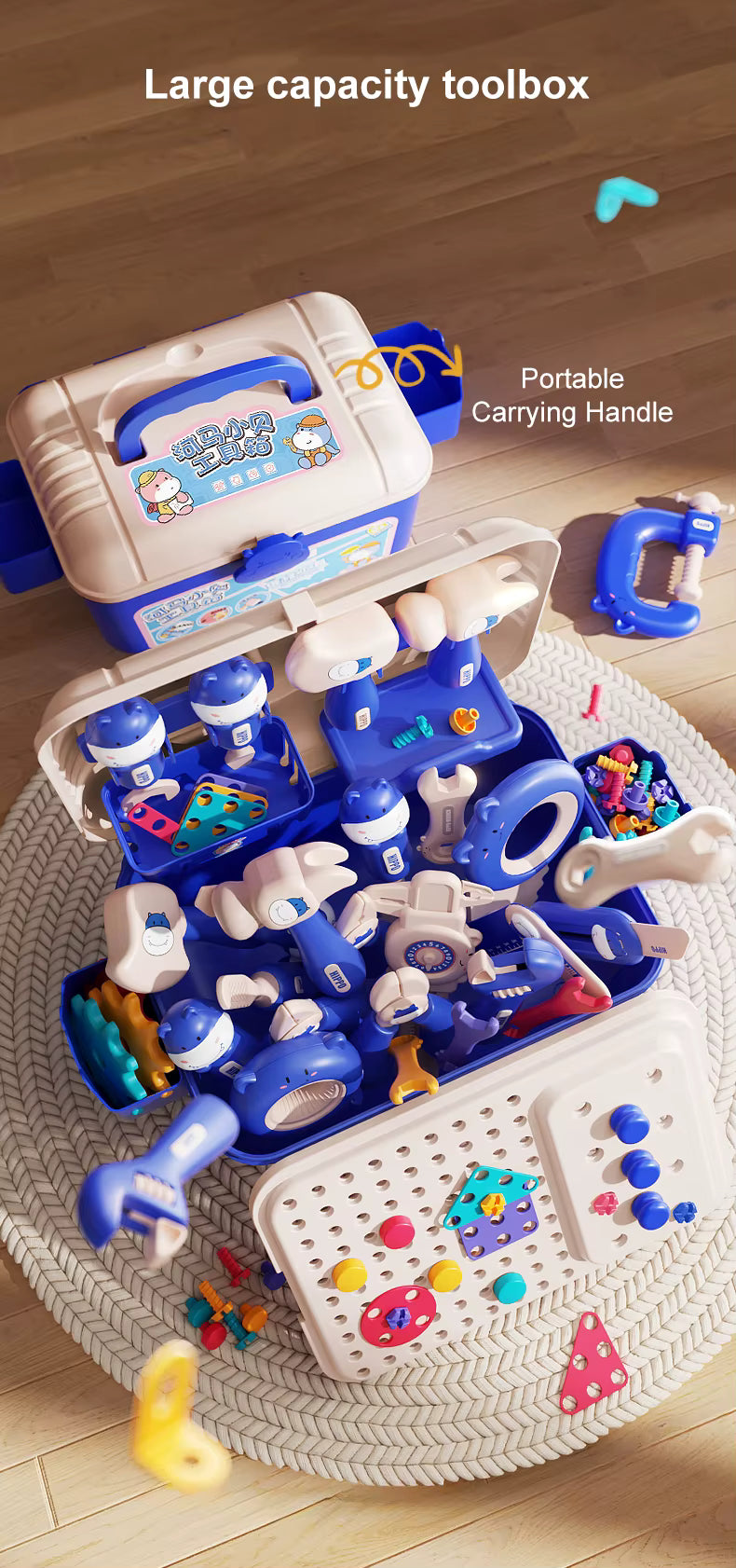 Children's Toolbox with Drill & Accessories