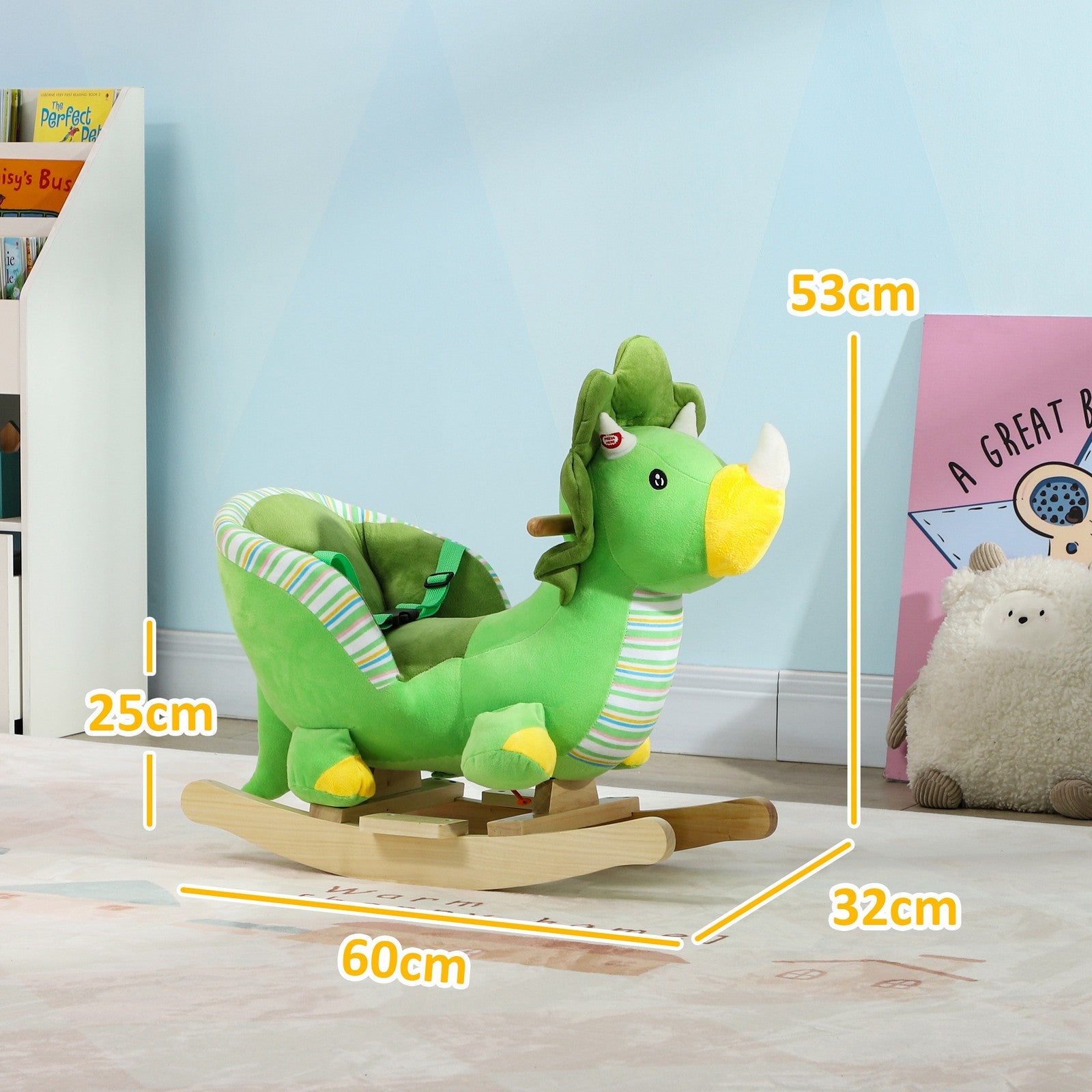 Rocking Dinosaur with Animal Sounds, for Toddlers 18-36 Months