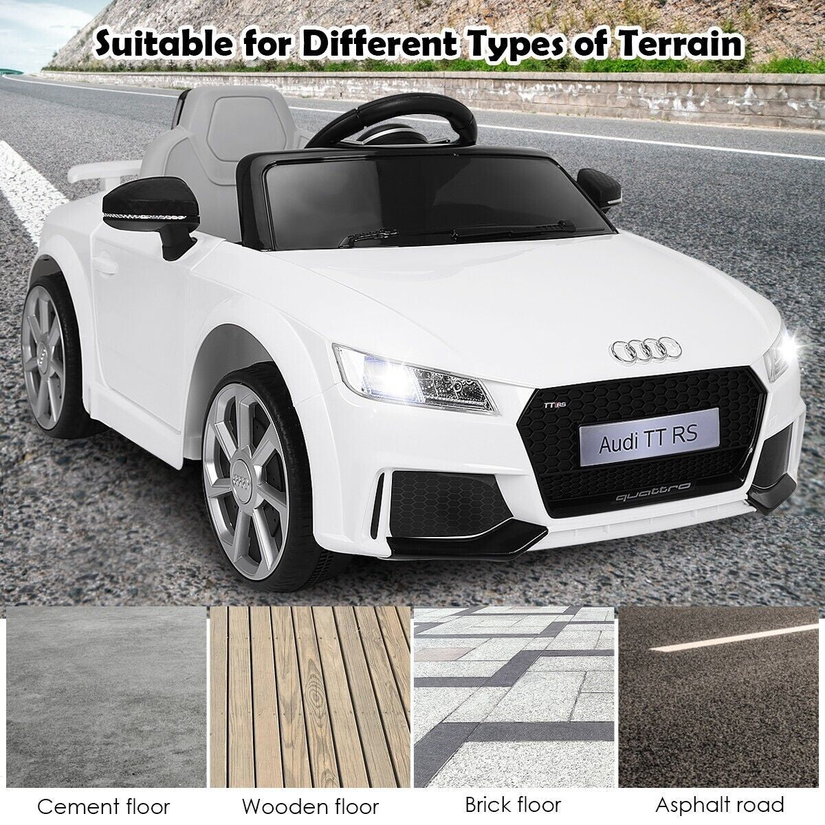 Kids Electric Ride on Car Toddlers 12V Battery-Powere