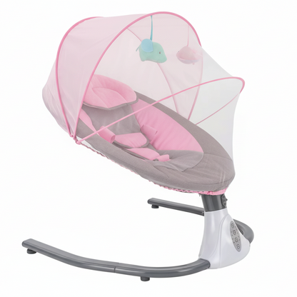 Electric Baby Swing Crib Cradle Infant Rocker Auto Swing Bed Baby Cradle for Babies Who Are 0-18 Months in Age 18Kg Capacity