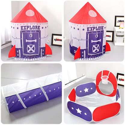 3 in 1 Play Tent for Kids Pop up Play Tent Tunnel with Ball Pit