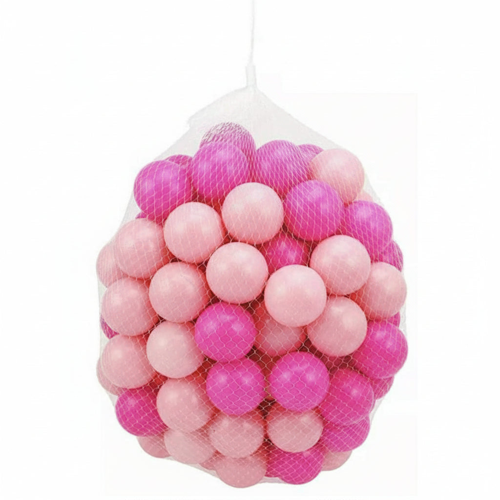 Plastic Balls for Children 100 Ball Pits Kids Pink & Baby Pink Toys Play Balls