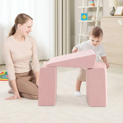 5-Piece Climb and Crawl Playset with Ball Pit for Kids (Ocean Balls Not Included)