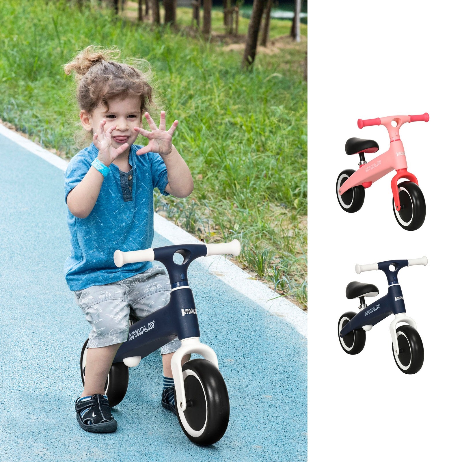 Baby Balance Bike for Toddlers 1.5 - 3 Years Old W/ Adjustable Seat