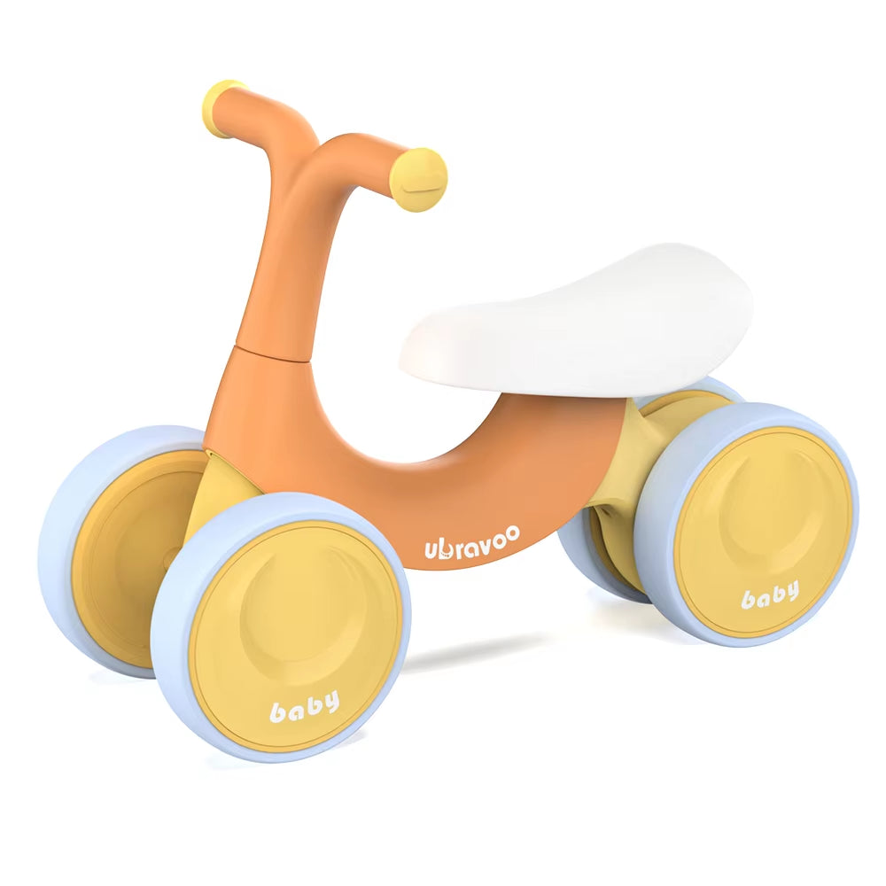 UBRAVOO Baby Balance Bike Toys, Baby Walker, Toddler Balance Bike 10-36 Month Ride on Toy Birthday Gift with 4 Wheels,No Pedal