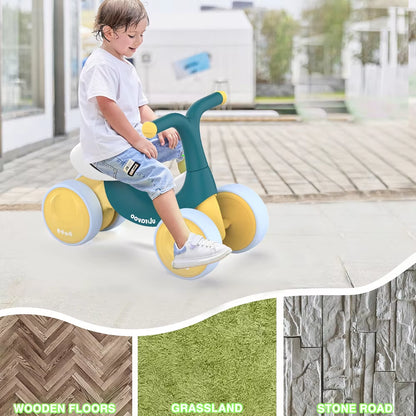 UBRAVOO Baby Balance Bike Toys, Baby Walker, Toddler Balance Bike 10-36 Month Ride on Toy Birthday Gift with 4 Wheels,No Pedal