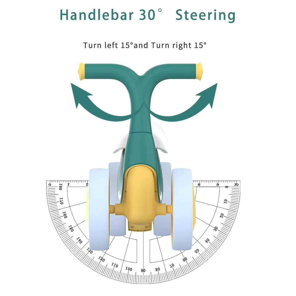 UBRAVOO Baby Balance Bike Toys, Baby Walker, Toddler Balance Bike 10-36 Month Ride on Toy Birthday Gift with 4 Wheels,No Pedal