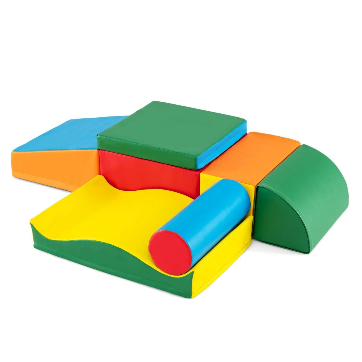 7-Piece Toddlers Colorful Climbing Toys with EPE Foam