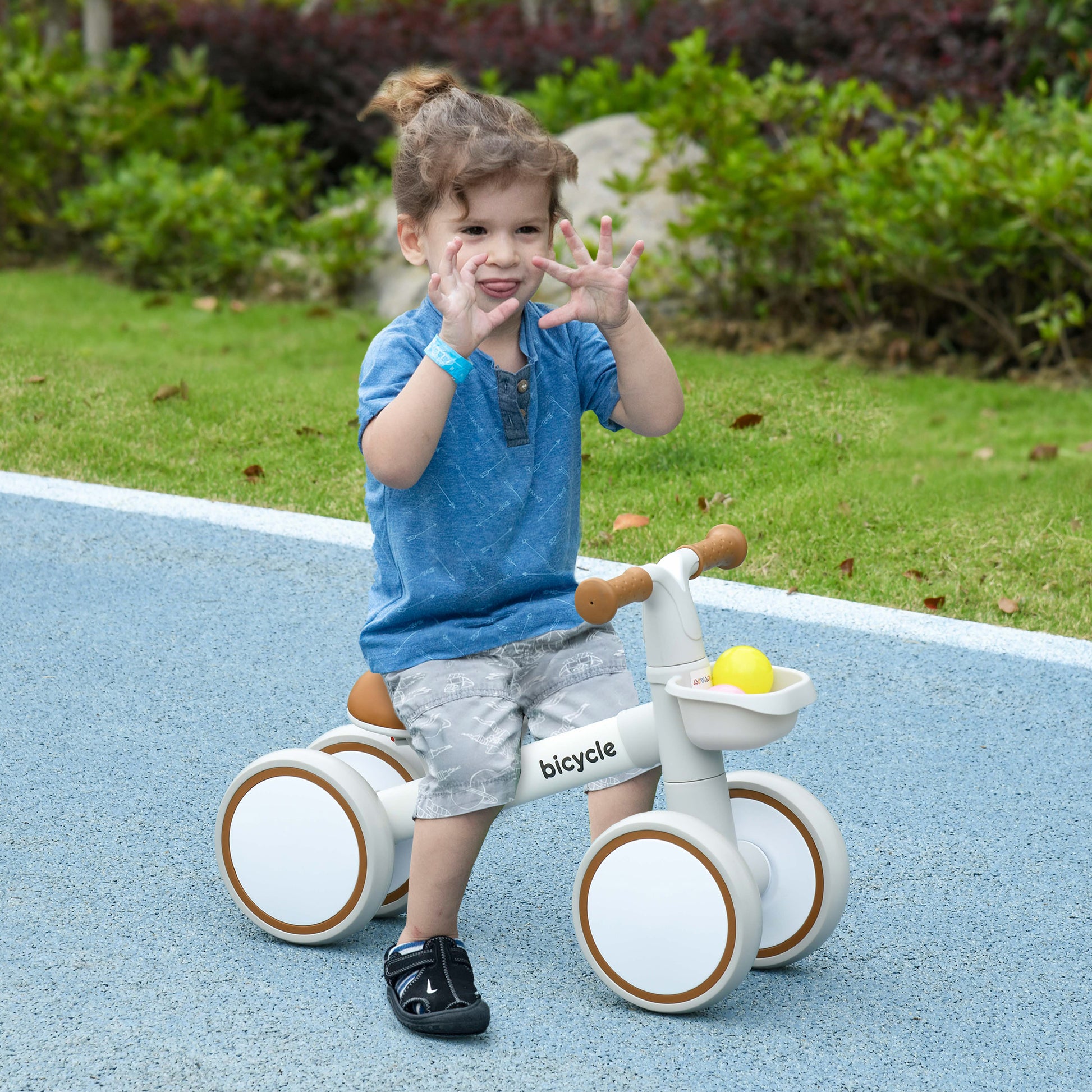 Kids Balance Bike for 1-3 Years Old, No Pedal Training Bike