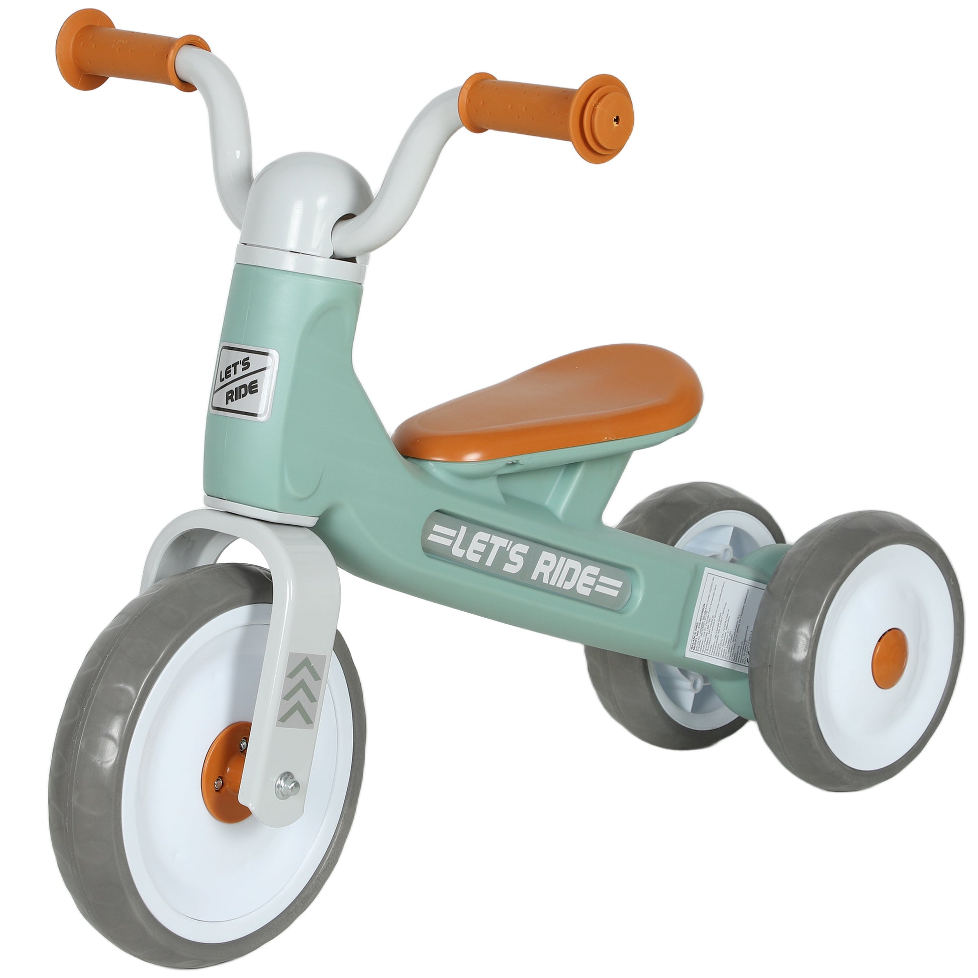 Toddler Balance Bike with No Pedal, 3 Silence Wheels for Indoor Outdoor