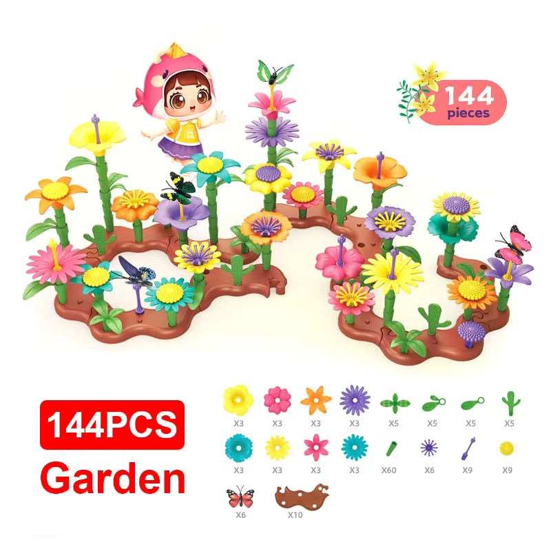 Flower Garden Building Set 144pcs