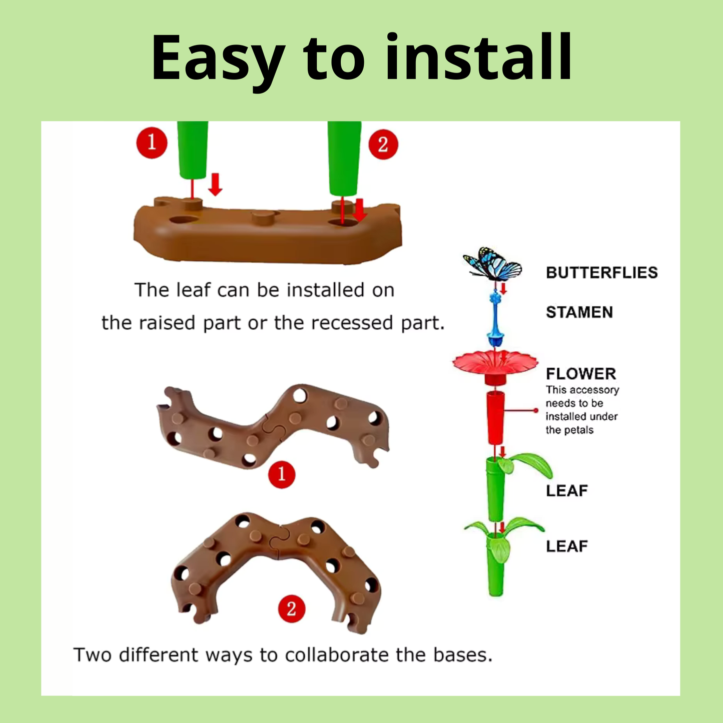 Flower Garden Building Set for babies