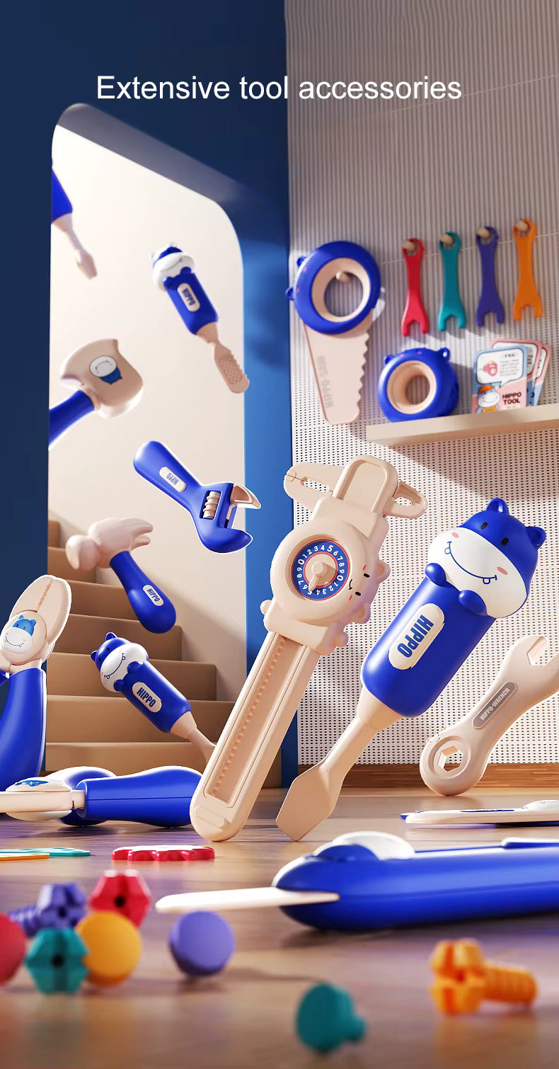 Children's Toolbox with Drill & Accessories