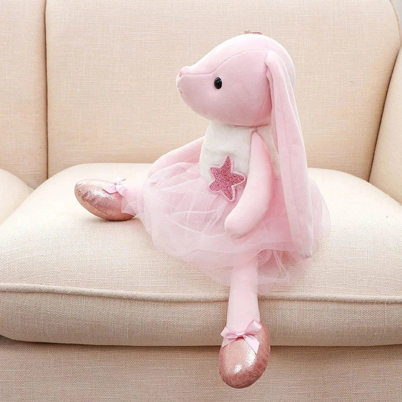 Bunny Plush Toys Stuffed Animals Rabbit Kawaii Soft Long Legs Plush Toy Dolls Children Appease Towel Girls Easter Birthday Gift