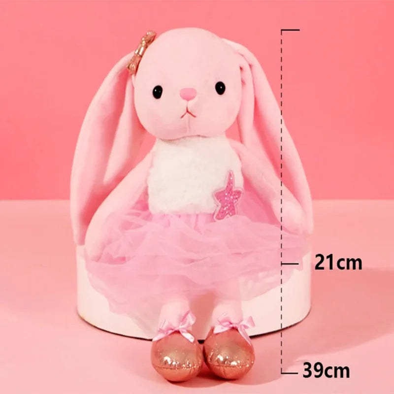 Bunny Plush Toys Stuffed Animals Rabbit Kawaii Soft Long Legs Plush Toy Dolls Children Appease Towel Girls Easter Birthday Gift