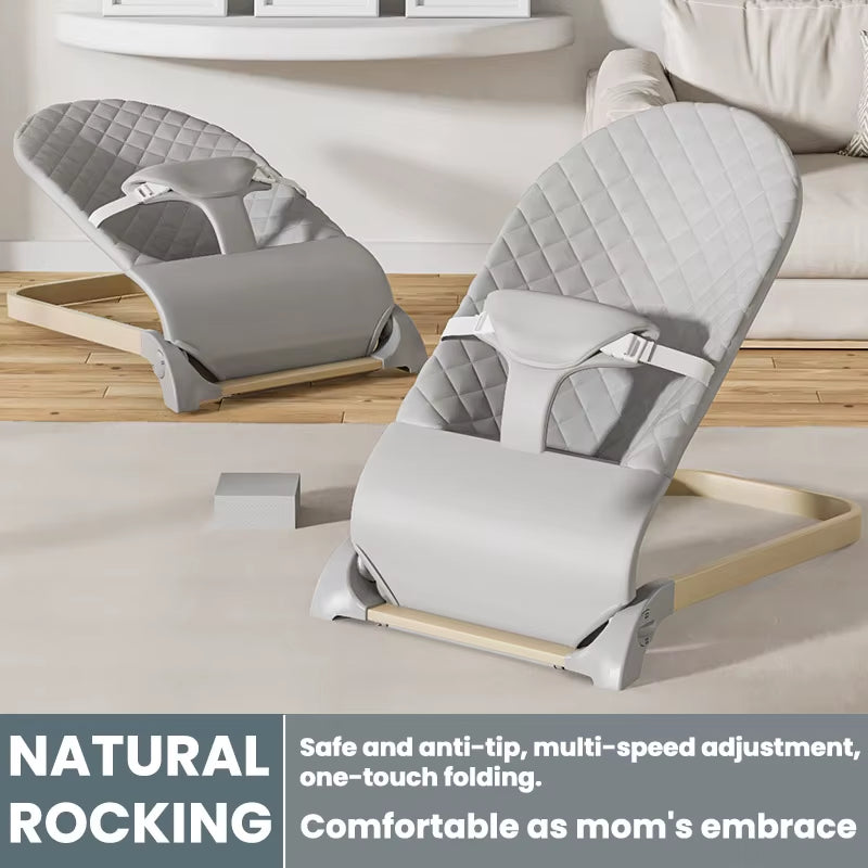 Baby Bouncer, Portable Bouncer Seat for Babies,Adjustable Multi Position Baby Bouncer Seat, Fits Newborn to Toddler