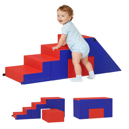 2-Piece Soft Play Set, Baby Foam Climber, Climbing Blocks for Toddler