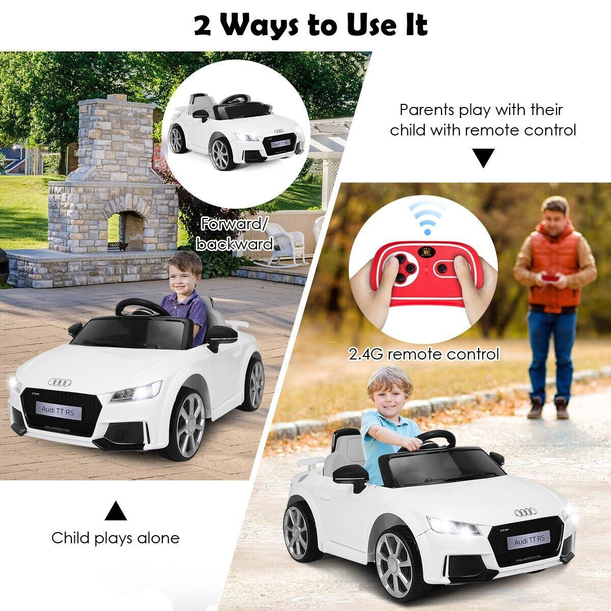 Kids Electric Ride on Car Toddlers 12V Battery-Powere