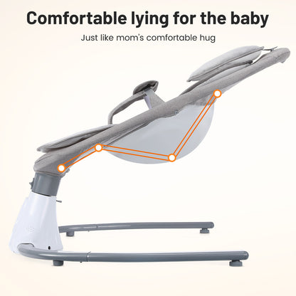 Bluetooth Electric Baby Swing Infant Cradle Bouncer Rocker Chair Music Remote UK