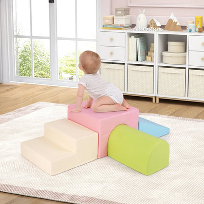 Climb and Crawl Foam Block Play Set for Infant Baby and Toddlers