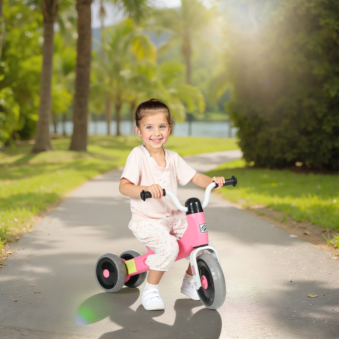 Toddler Balance Bike with No Pedal, 3 Silence Wheels for Indoor Outdoor